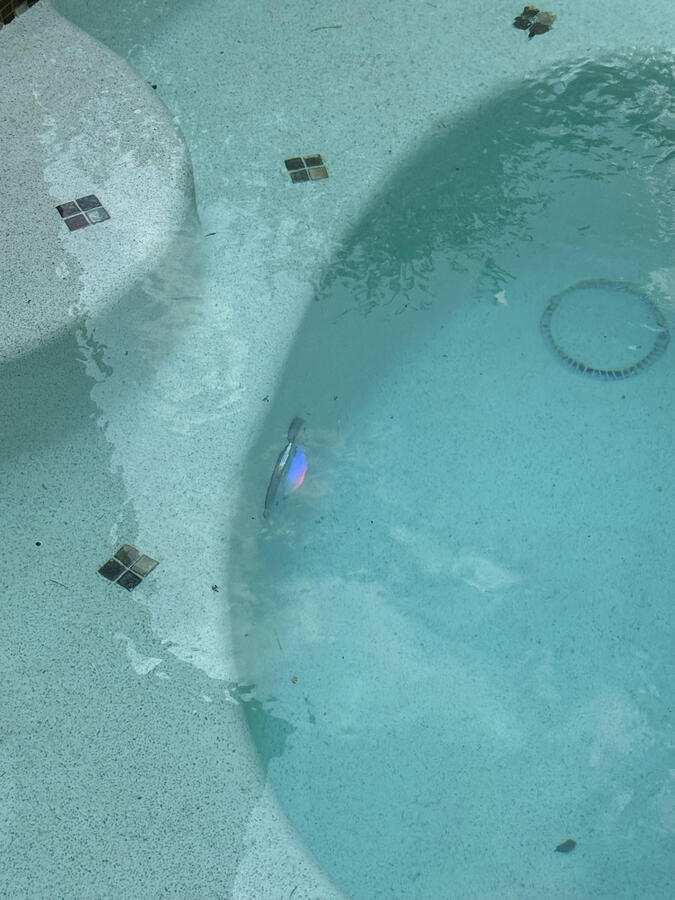 Turning on a recently installed Pentair Intellibrite 5G spa light in Richmond, TX.